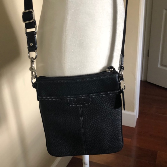 Coach Handbags - Coach pebble leather black crossbody